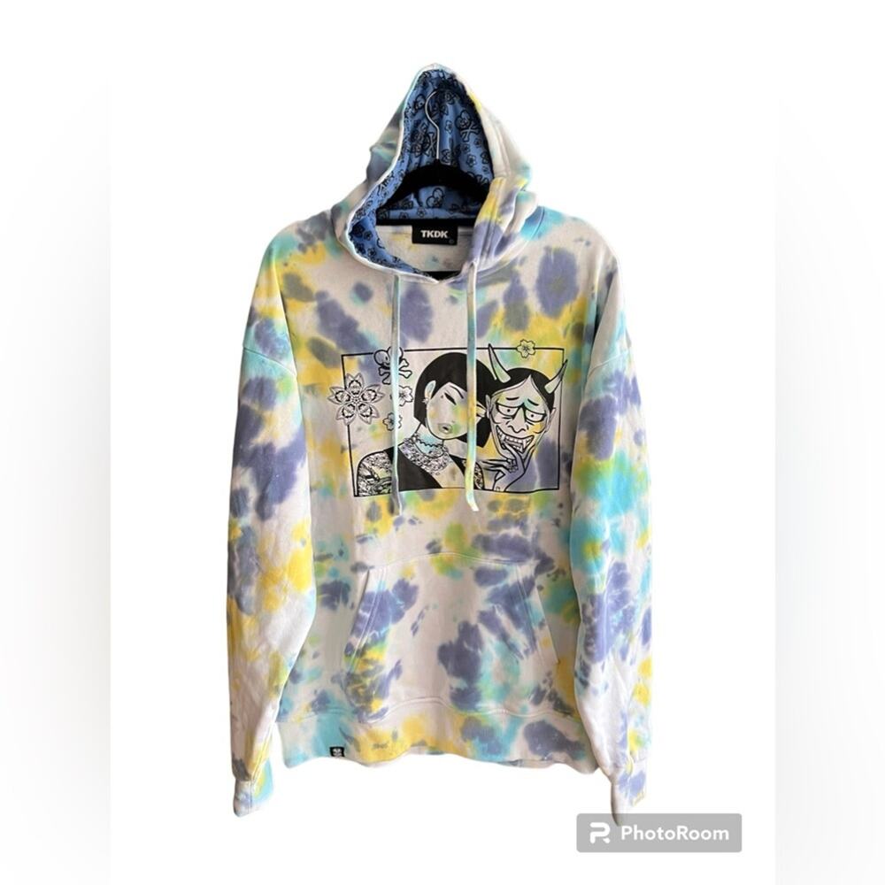 tokidoki demonized pullover tie dye hoodie